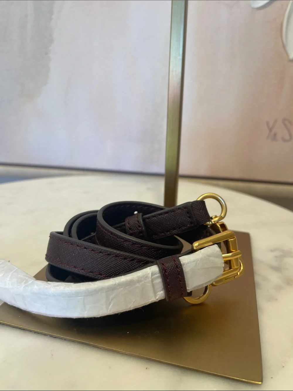 Tory Burch Emerson Bag with Purple & Burgundy Strap